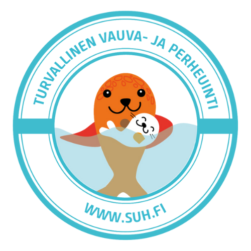 Turvallinen vauva- ja perheuinti -logo